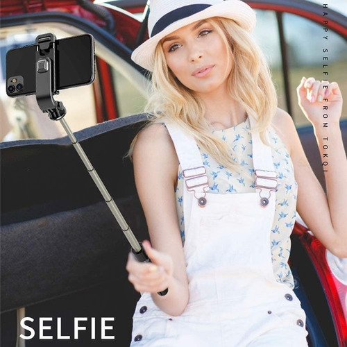 Bastão Pau Selfie Tripe Controle Bluetooth Retrátil Celular