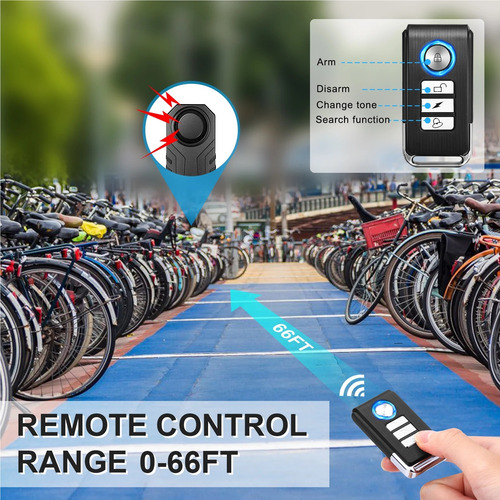 Rockbye Bicicleta Alarme Trava De Segurança Com Sem Fio