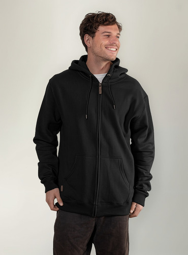 Polerón Con Capucha Y Cierre Ykk® Hombre Lingue Lenga®