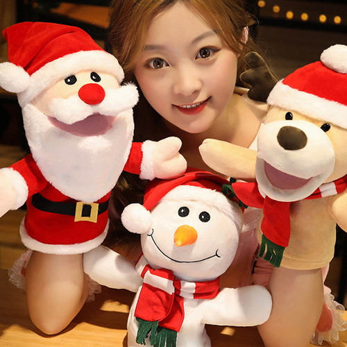 Juguete De Peluche Toys Santa Hand Puppet