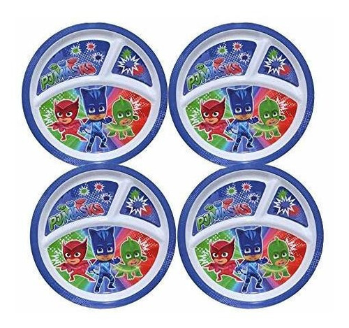 Zak Designs Pj Masks - Platos Para Niños Reutilizables De Pl