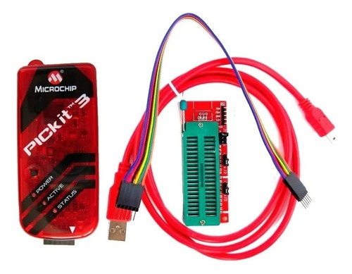 Megatronica Programador Grabador Pickit 3 Kit Microchip