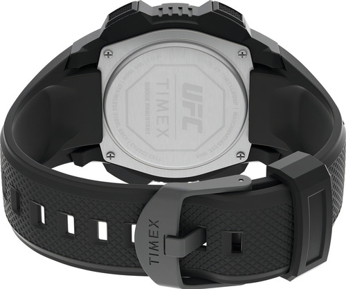 Reloj Timex Hombre Tw4b27400 Ufc Core Shock Malla Resina Color de la malla Negro Color del bisel Negro Color del fondo Negro