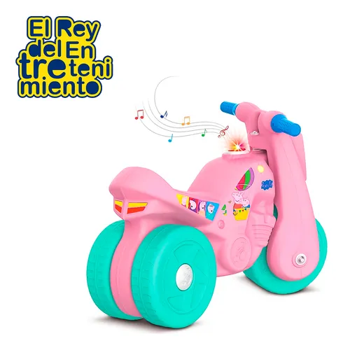 Moto Peppa Pig Rueda Ancha C Sonido Buggy Triciclo El Rey