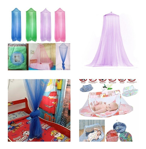 Cuna Portatil Mosquitero + Regalo Tul Para Cuna (cerrado)