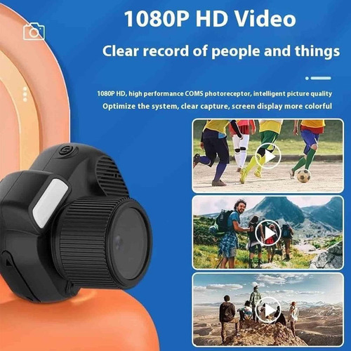 Cámara Mini En Llavero,retro Y Portátil,hd 1080p Con