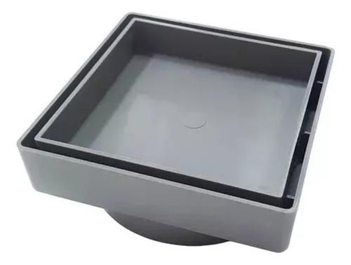 Ralo 10x10 Oculto Invisível Zero Piso Porcelanato Cor Cinza