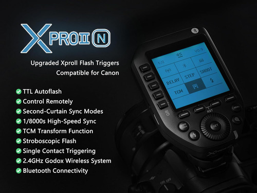 Disparador De Flash Nikon Xproii Compatible Ttl Bluetooth