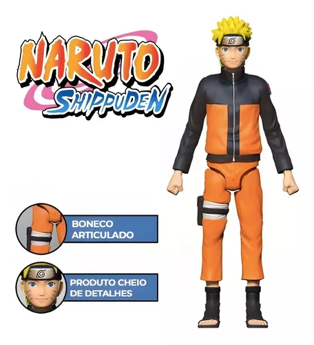 Boneco Articulado com Acessórios - Naruto Shippuden - Naruto