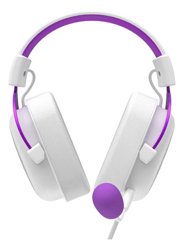 Headset Gamer Branco E Roxo Havit H2002d Branco