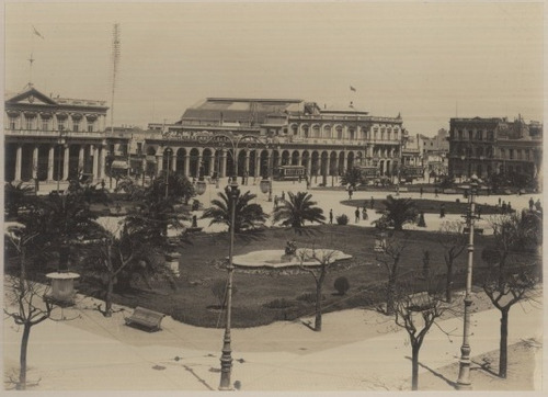 Montevideo Antiguo Plaza Independencia 1910 - Lámina 45x30cm