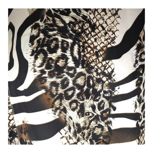 Camisa Vintage Con Animal Print Manga Larga - Camisa Presa (Usado)