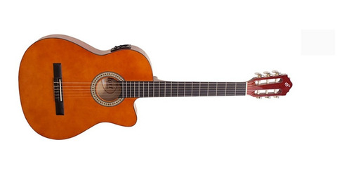 Violão eletroacústica Giannini Start SF-14 CEQ para destros natural verniz brilhante