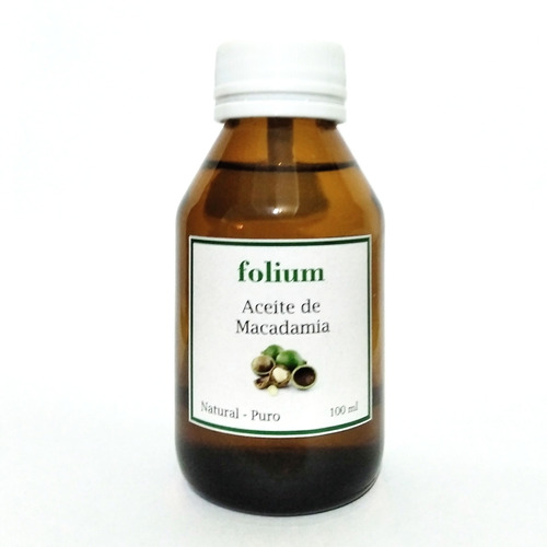 Aceite De Macadamia Puro Folium 100 Ml