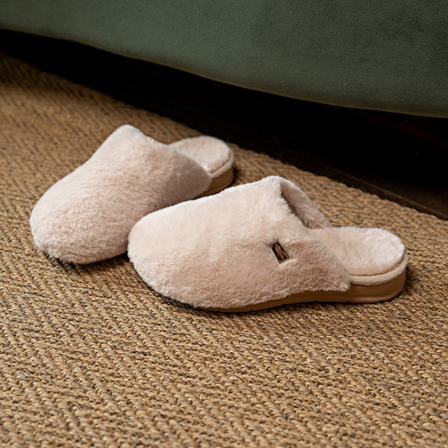 Pantufla Dama Peluche 266007-01 Pegada Tienda Oficial