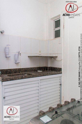 Imagem 11 de 17 de Kitnet Reformada, Com 1 Dormitório, Vaga Coletiva À Venda, 20 M² Por R$ 166.000 - Embaré - Santos/sp - Kn0286