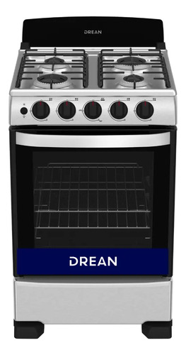 Cocina Drean CD5502AI Multigas 4 hornallas inoxidable 220V puerta con visor