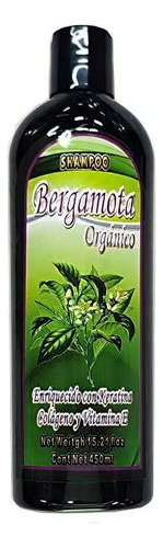  Bergamota Organico Champu 15.21 fl Oz Enriquecido Con Kerati