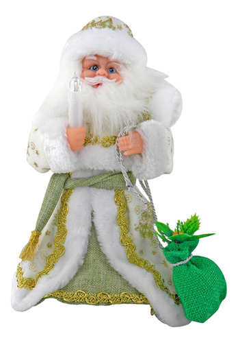 Juguete De Peluche De Papá Noel, Muñecas Navideñas Verde