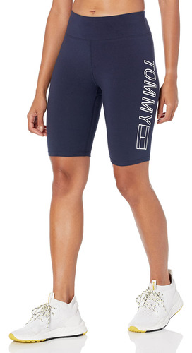 Tommy Hilfiger Pantalon Corto Ciclismo Talle Alto Para Mujer