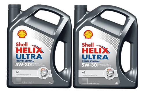 2 Bidones X 4l Shell Helix Ultra Professional Af 5w-30