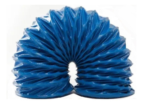 Ducto Flexible Azul 4 Pulgadas  Pvc Con Alma De Acero (5m)