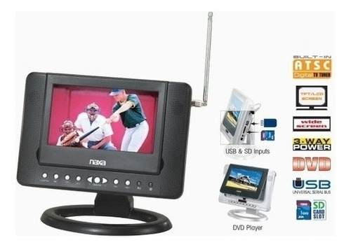 Televisor Lcd Portátil Digital De 7  Naxa Ntd- 7561a