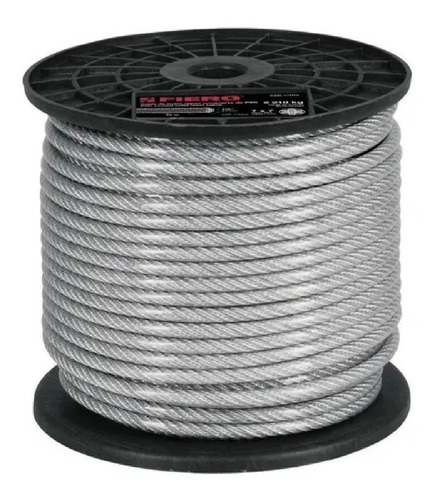 75m Cable Acero Recubierto Rígido 7x7 Hilos 3/32'' (2.3mm)