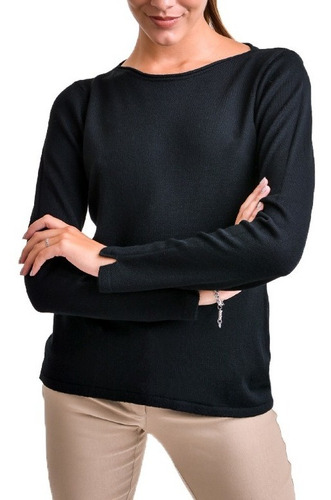 Sweater Buzo Cuello Bote De Mujer - Proactivashop