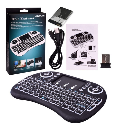 Mini Teclado Inalambrico Touchpad Mouse Smart Tv Box