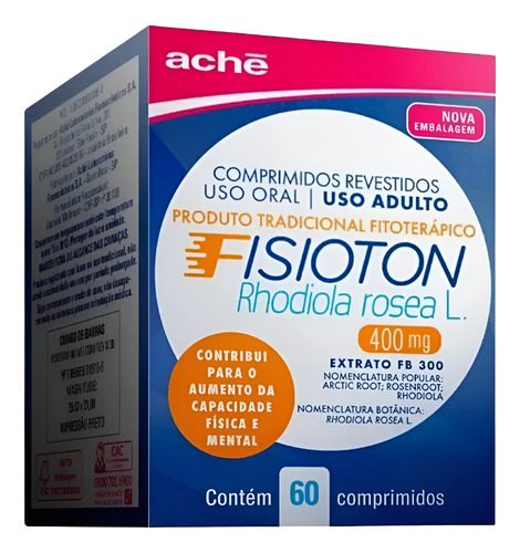 Fisioton 400mg, Caixa Com 60 Comprimidos Revestidos