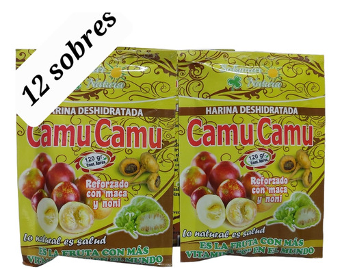 Camu Camu Harina,reforzado Cn Noniy (1 Kg./12 Sobres)