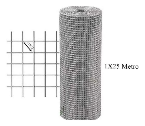 Rollo De Malla Electrosoldada Calibre 12 Luz 2 X2  