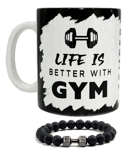 Taza Motivación Gym Para Café Pre Entreno