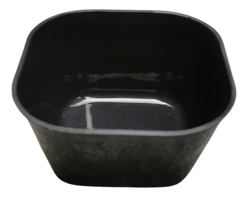 12 Tazones Bowls 500ml Negro Plástico Resistente