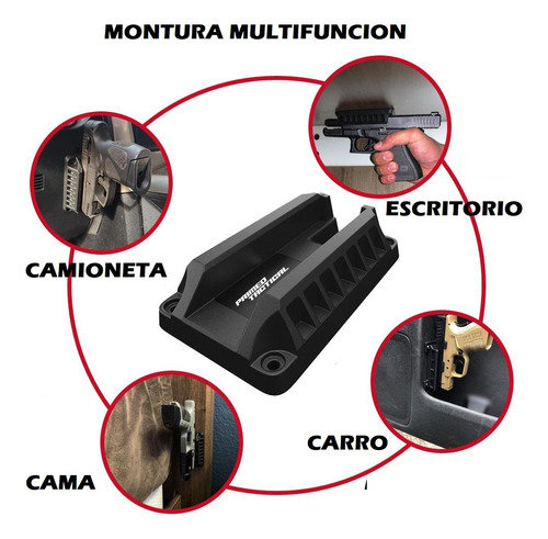 Montura De Carro Para Pistola Defensa Personal