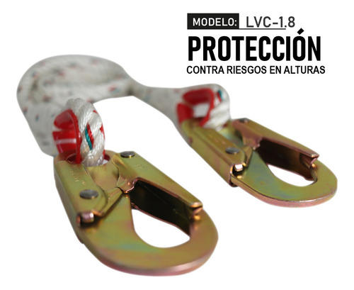 Cable De Cuerda De Nylon Lica De 1.83 Mts Lvc-1.8 Color Blanco