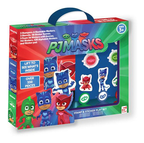 Pj Masks Juego Calcomanias Y Sellos Super Heroes