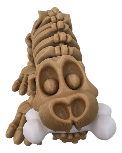 Perro Esqueleto Articulado Juguete Impresión 3d