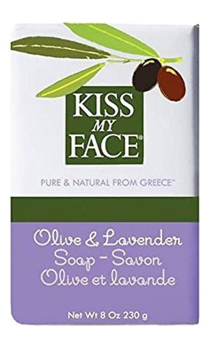 Kiss My Face Bar Soap Olive And Lavender - 8 Oz