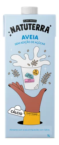 comprar Natuterra Sem Lactose Bebida Vegetal De Aveia Sem Açúcar 1 L