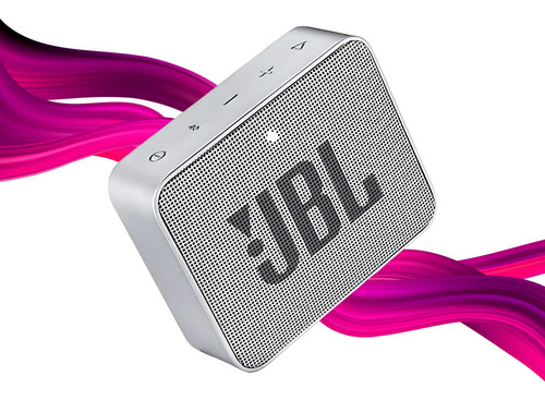 Alto-falante Jbl Go 2 Jblgo2redam Portátil Com Bluetooth Waterproof Prateado 3.7v 