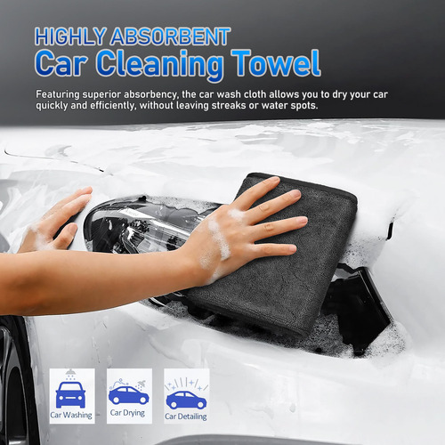 Toalla De Coche De Microfibra Altamente Absorbente Para Lava