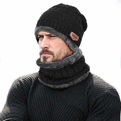 2 En 1 Gorro De Invierno Con Bufanda Para El Cuello, Gorro D