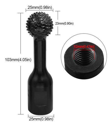 Spherical Rotary Burr Round Drill Bits Angle Grinder 25mm