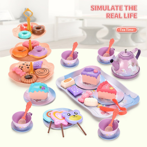Juego De Tazas De Té Estilo Unicornio De Kitchen Toys, Paque