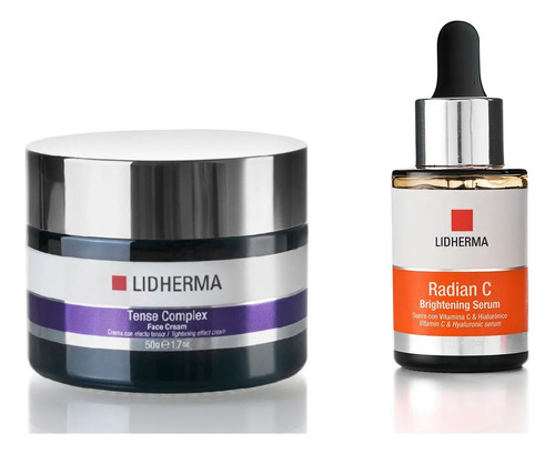 Kit Tense Complex Face Cream + Radian C Serum Vit C Lidherma