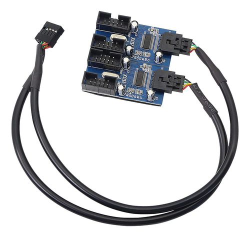 Placa Base Usb 9 Pin Header Hub Macho 1 A 2/4 Hembra Usb 2.0