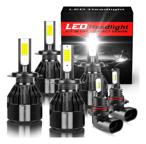 Para Volkswagen Bora 2005-2010 Kit De Focos Led H7 9006