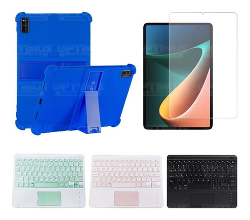 Vidrio + Estuche Antigolpes+ Teclado Para Xiaomi Mi Pad 5